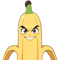 16 Avatar cartoon “Banane énervée” pour profil Winamax, design amusant et expressif, parfait pour boutique en ligne, idéal pour personnaliser un compte joueur de poker.
