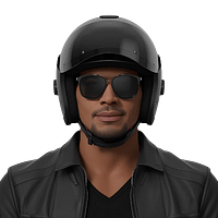 18 Avatar réaliste de motard pour profil Winamax, design détaillé et dynamique, parfait pour boutique en ligne, idéal pour personnaliser un compte joueur de poker.