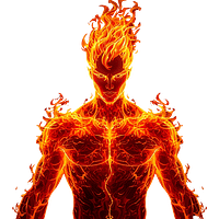 19 Avatar réaliste “Torche humaine” pour profil Winamax, design dynamique et flamboyant, parfait pour boutique en ligne, idéal pour personnaliser un compte joueur de poker.