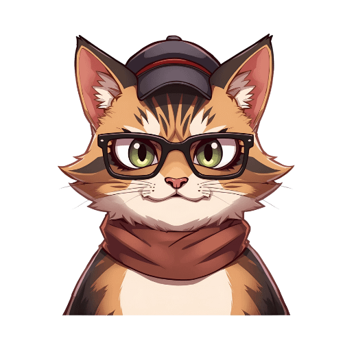 15 Avatar cartoon style manga représentant un chat mignon, pour profil Winamax, design coloré et ludique, parfait pour boutique en ligne et personnalisation de compte joueur.