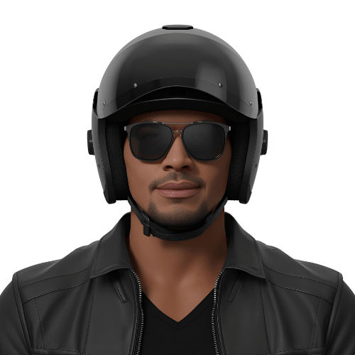 18 Avatar réaliste de motard pour profil Winamax, design détaillé et dynamique, parfait pour boutique en ligne, idéal pour personnaliser un compte joueur de poker.