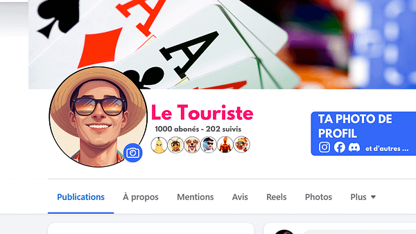 2 Avatar Standard "Le Touriste" – Fichier PNG prêt à l’emploi