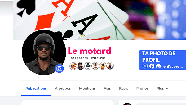 2 Avatar Standard "Le Motard" – Fichier PNG prêt à l’emploi